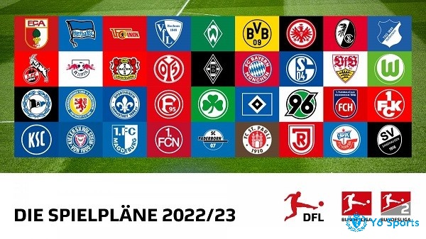 Bundesliga 2 được tổ chức 1 năm/lần với sự tham gia của 18 CLB
