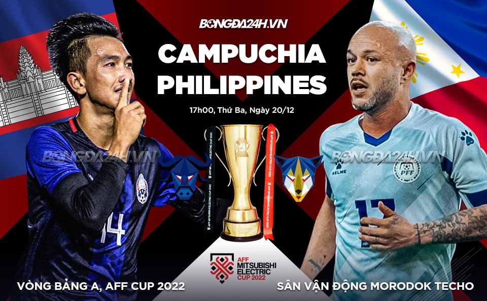 Soi keo Philippines vs Campuchia 20/12/2022 AFF cup