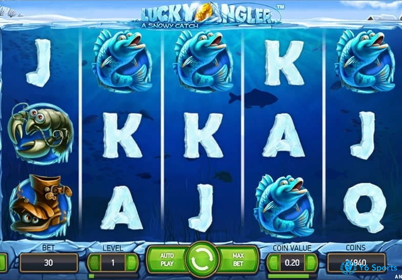 Giao diện chính của trò chơi Lucky Angler slot