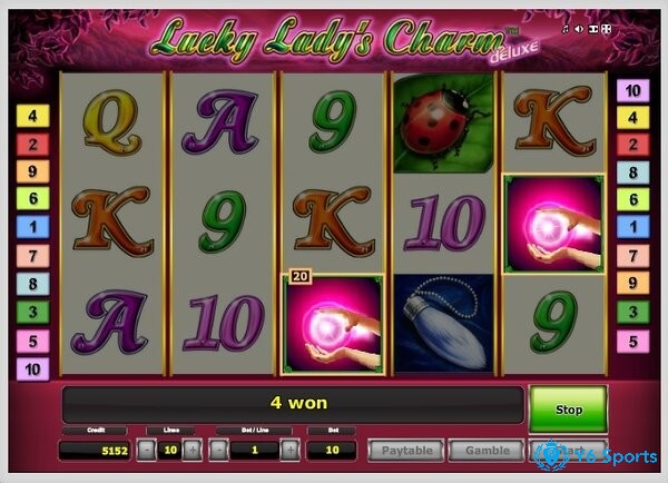 Cách chơi slot game Lucky Lady Charm vô cùng đơn giản