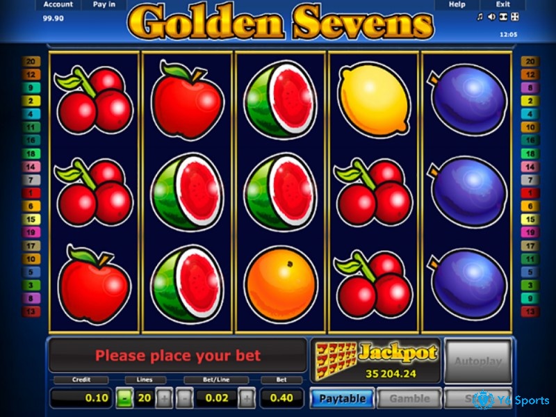 Những bước chơi bản trong Golden Sevens Slot dành cho người mới