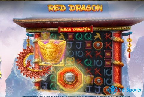 Biểu tượng rồng đỏ quyền lực trong Mega Dragon