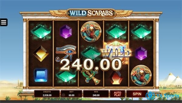 Cách chơi của Wild Scarabs tương tự các slot game truyền thống