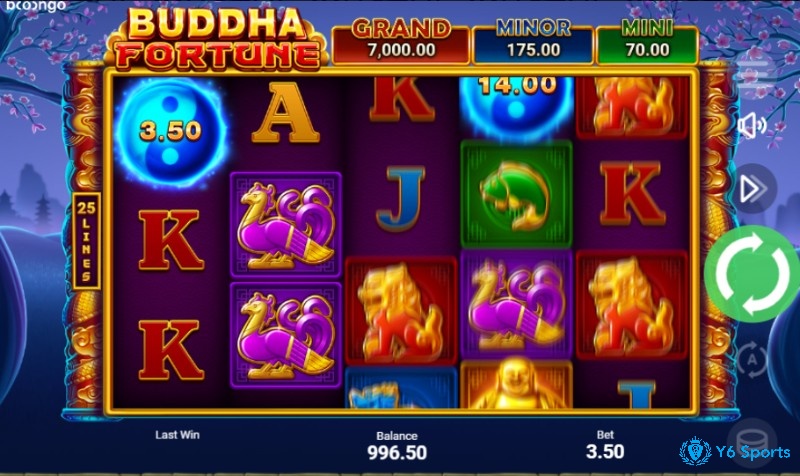 Với 25 hàng thanh toán Buddha game có khá nhiều cách để giành chiến thắng