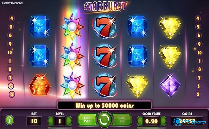Starburst slot có cách chơi đơn giản