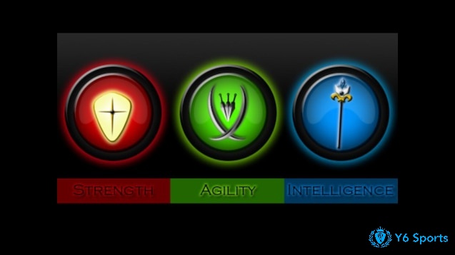 3 hệ trong Dota 2 là Strength, Agility và Intelligence