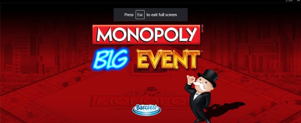 Monopoly Big Event slot: Game slot cung cấp RTP với 96%
