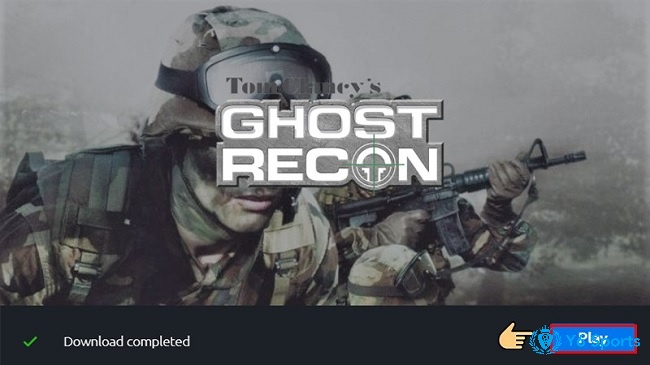 Đợi tải game Ghost Recon Breakpoint xong thì truy cập vào game