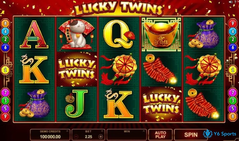 Lucky Twins là game slot cho phép đặt cược từ 2,25 đến 45$ cho mỗi lần quay
