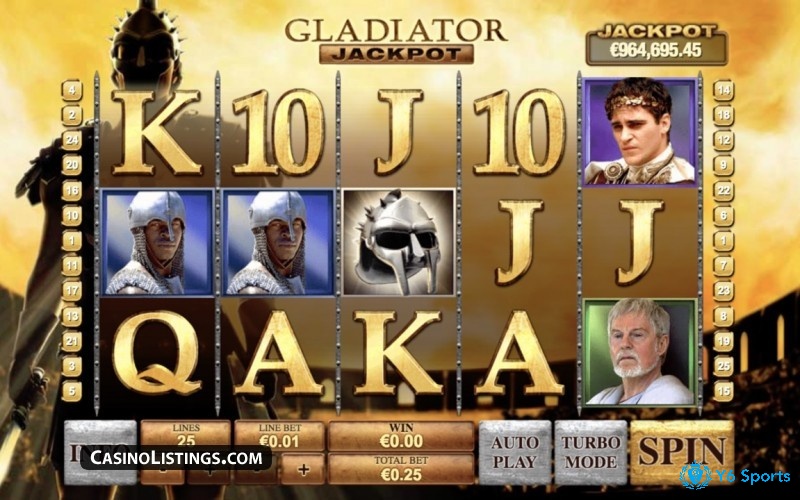 Gladiator Jackpot slot là trò chơi slot mang chủ đề đấu trường La Mã
