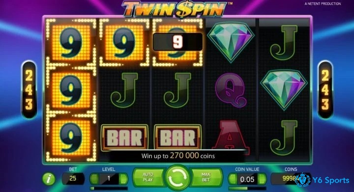 Twin Spin rất phù hợp cho những người yêu thích chủ đề Vegas