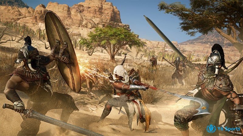 Trong Assassin's Creed Origins bạn sẽ hoàn thành nhiều nhiệm vụ chiến đấu khốc liệt