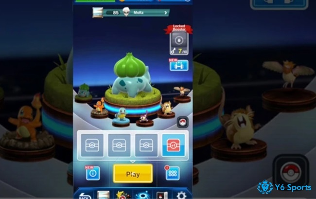Người chơi có thể điều chỉnh đội hình Pokemon cho phù hợp phong cách chơi