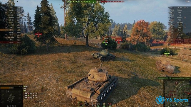 Điều khiển xe tăng và đánh bại người chơi khác