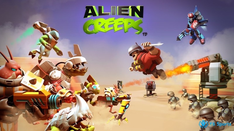 Game Tower defense trên mobile - Alien Creeps TD