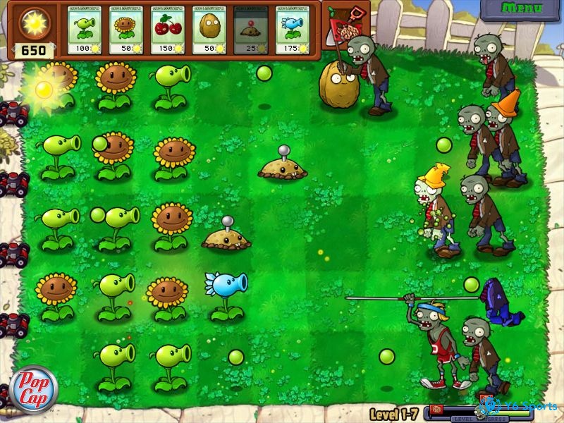 Game Tower defense trên mobile - Plants vs Zombies