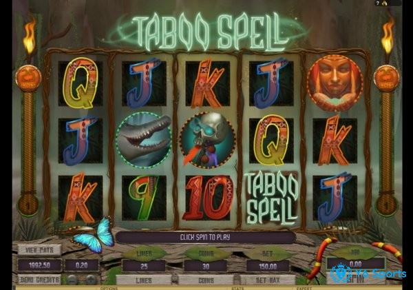 Cách chơi slot Taboo Spell trực tuyến rất đơn giản